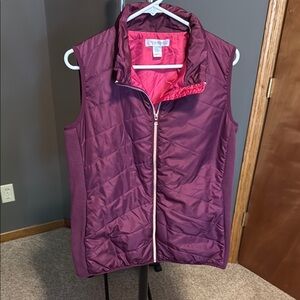 Motherhood Maternity Purple Quilted Vest